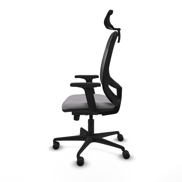 PIQUERAS Y CRESPO Silla de oficina Cilanco con mecanismo Sincro, Gris y Negro