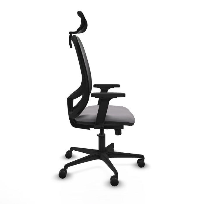 PIQUERAS Y CRESPO Silla de oficina Cilanco con mecanismo Sincro, Gris y Negro