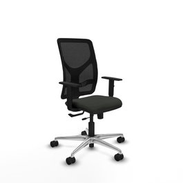 PIQUERAS Y CRESPO Silla de oficina Motilla con mecanismo Sincro/Traslack Negro