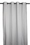 DKD Home Decor Cortina de Algodón y Poliéster Gris Claro con 8 Anillas