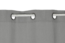 DKD Home Decor Cortina Urban Basic Colors Gris Claro 2 x 260 x 140 cm (2 Unidades)