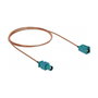 DeLOCK Cable de antena coaxial FAKRA Z a FAKRA Z RG-316 0,5 m