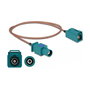 DeLOCK Cable de antena coaxial FAKRA Z a FAKRA Z RG-316 0,5 m