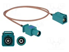 DeLOCK Cable de antena FAKRA Z a FAKRA Z RG-316 0,5 m