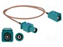 DeLOCK Cable de antena FAKRA Z a FAKRA Z RG-316 0,5 m