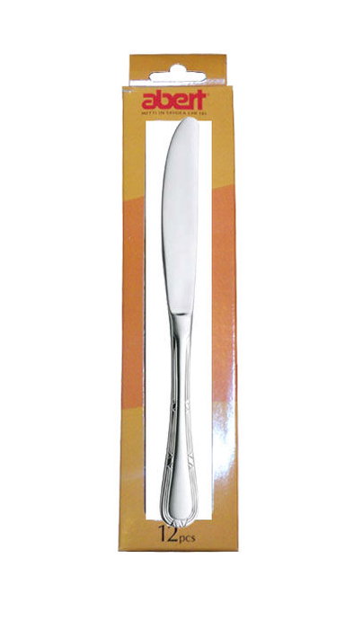 Cuchillo de postre CORONA 207 mm, pack de 12 unidades, acero inoxidable 18/10 de alta calidad.