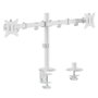Equip Soporte articulado para escritorio de dos monitores 17-32 pulgadas Blanco