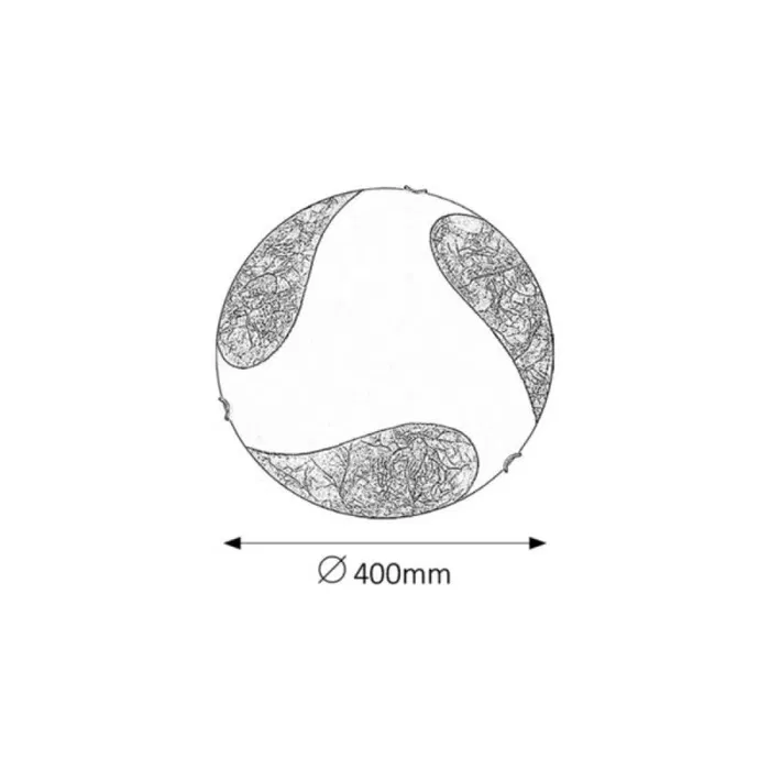 RABALUX RAB-1942 Lámpara de Techo Art Gold 2xE27 IP20 Blanca y Dorada Pintada a Mano Metal Cristal 40cm RABALUX RAB-1942 Lámpara de Techo Art Gold 2xE27 IP20 Blanca y Dorada Pintada a Mano Metal Cristal 40cm