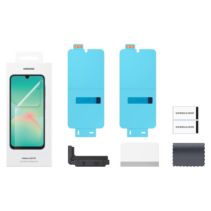 Samsung Protector de Pantalla Galaxy A26 5G EF-UA266 Transparente Antihuellas 6.7'' 1 Unidad