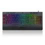 Redragon K512RGB-SPS Teclado Gaming Membrana RGB con Reposamuñecas Negro