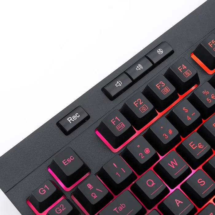 Redragon K512RGB-SPS Teclado Gaming Membrana RGB con Reposamuñecas Negro