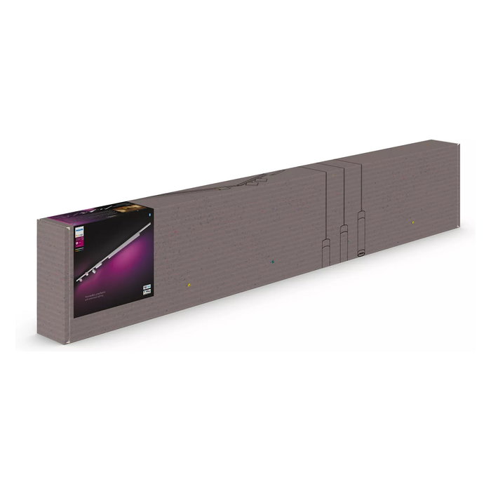 Philips Perifo Kit Base de Techo 3 Spots + Lightbar, Luz LED Inteligente Blanco y Color Ambiente, Bluetooth/Zigbee, IP20, 929003117601