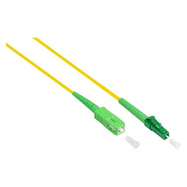 GoodConnections Cable de fibra óptica OS2 LC/SC SM 9/125Á 0,5m Amarillo