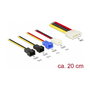 DeLOCK Adaptador de Cable de Alimentación 4 Pin Molex a 4 x 2 Pin para Ventiladores PC 12V 7V 5V 0.2 m 20 cm 85516