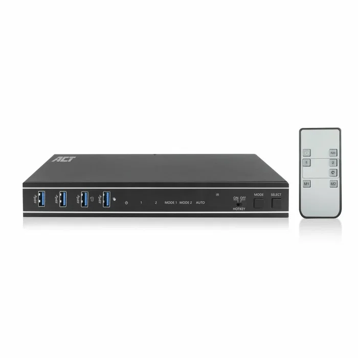 ACT AC7914 Interruptor KVM de 2 Puertos con Dual HDMI 4K@60Hz y USB 3.2 Gen1 ACT AC7914 Interruptor KVM de 2 Puertos con Dual HDMI 4K@60Hz y USB 3.2 Gen1