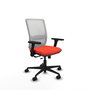 PIQUERAS Y CRESPO Silla de oficina Haches Naranja oscuro y Blanco