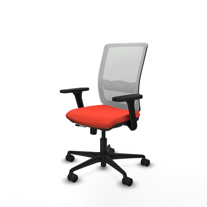 PIQUERAS Y CRESPO Silla de oficina Haches Naranja oscuro y Blanco