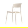 Silla Apilable Crema Pp Contract 58 X 41 X 82 cm (Set de 2)