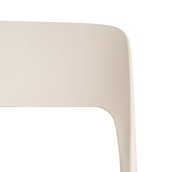 Silla Apilable Crema Pp Contract 58 X 41 X 82 cm (Set de 2)