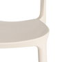 Silla Apilable Crema Pp Contract 58 X 41 X 82 cm (Set de 2)