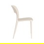 Silla Apilable Crema Pp Contract 58 X 41 X 82 cm (Set de 2)