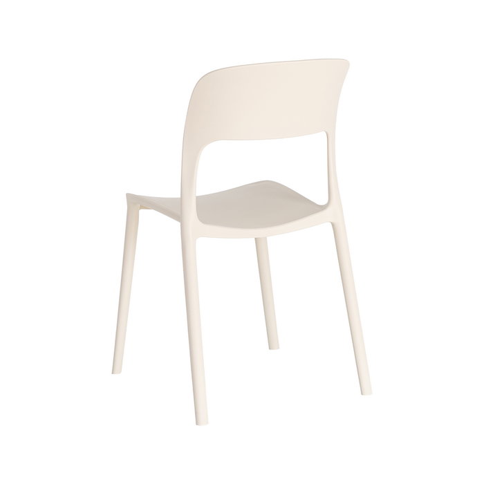 Silla Apilable Crema Pp Contract 58 X 41 X 82 cm (Set de 2)