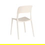 Silla Apilable Crema Pp Contract 58 X 41 X 82 cm (Set de 2)