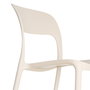 Silla Apilable Crema Pp Contract 58 X 41 X 82 cm (Set de 2)