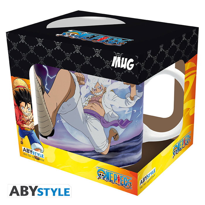 ABYstyle Taza One Piece Luffy vs Kaidou 320 ml con Licencia Oficial, Cerámica para Microondas