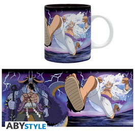 ABYstyle Taza One Piece Luffy vs Kaidou 320 ml con Licencia Oficial, Cerámica para Microondas