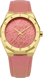 Daisy Dixon DD177OP Reloj Analógico con Correa de Cuero Rosa