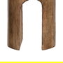 S/2 Candelabro Natural Madera de Mango 11,50 X 11,50 X 23 cm