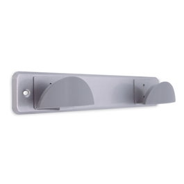 GSC Evolution Percha de acero inoxidable con doble pomo ABS cromado 280x50mm