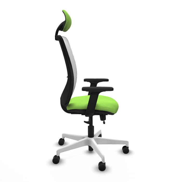 PIQUERAS Y CRESPO Silla de oficina Zulema con mecanismo Sincro/Traslack, color Pistacho y Blanco PIQUERAS Y CRESPO Silla de oficina Zulema con mecanismo Sincro/Traslack, color Pistacho y Blanco