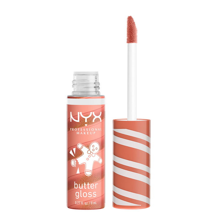 NYX Butter Gloss Swirl #03 - Sugar Cookie Swirl - Brillo Labial Metálico Bicolor de 8 ml