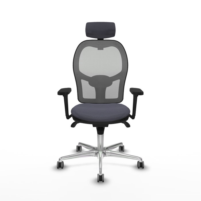 PIQUERAS Y CRESPO Silla de oficina Jorquera Gris con mecanismo Sincro