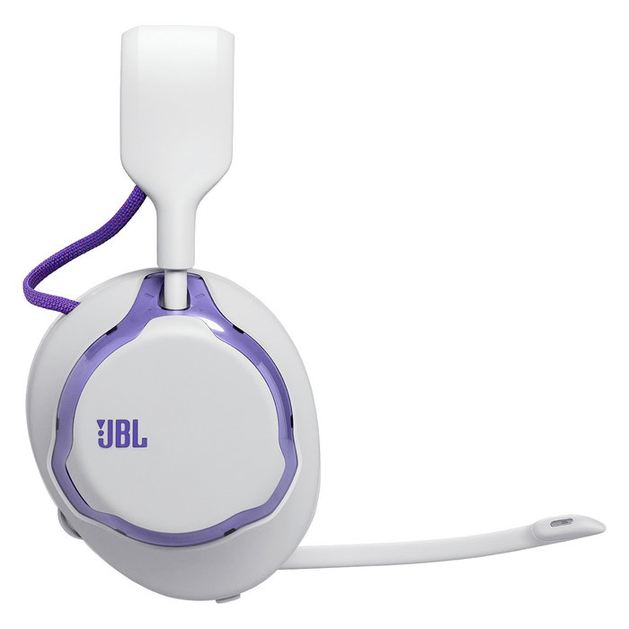 JBL Quantum 650 Auriculares Gaming Inalámbricos Over-Ear, Blanco, con Receptor USB-C y Micrófono Extraíble, 60h Batería