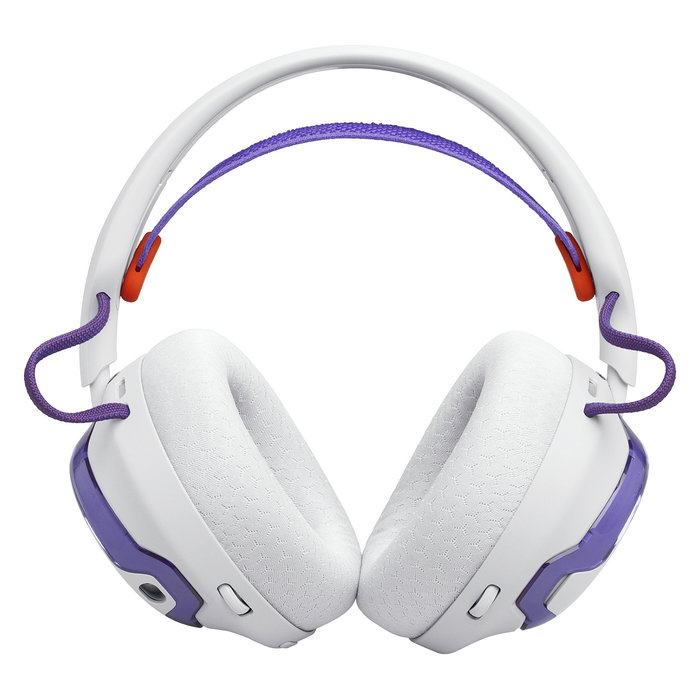 JBL Quantum 650 Auriculares Gaming Inalámbricos Over-Ear, Blanco, con Receptor USB-C y Micrófono Extraíble, 60h Batería