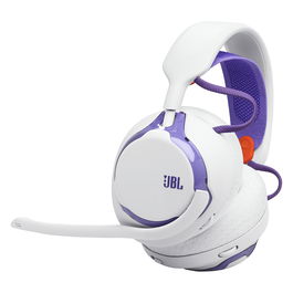 JBL Quantum 650 Auriculares Inalambricos Over-Ear para Gaming, Color Blanco/Violeta - Audifonos JBL Quantum 650 Wireless Gaming Headset