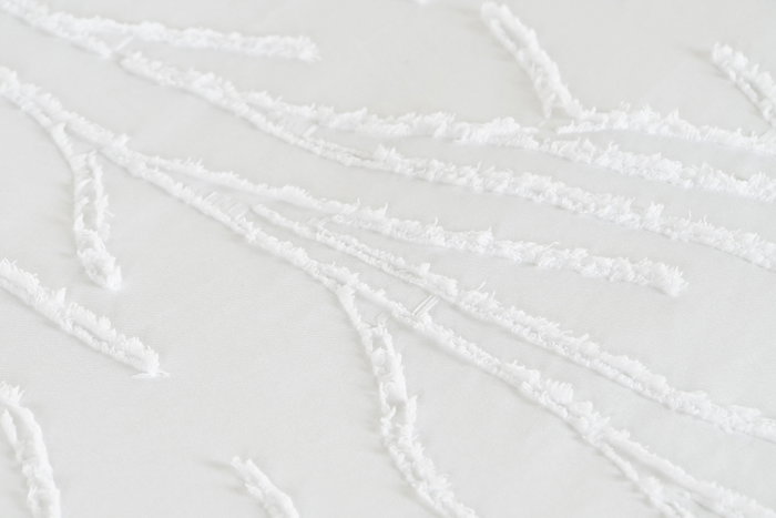 DKD Home Decor Colcha Boho Blanco 260 x 180 cm Poliester