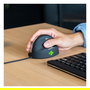 R-Go R-Go HE Break Ratón Ergonómico para Mano Derecha, Óptico 2400 DPI, USB, Negro, Software de Pausa, Cable 1.82 m, Tamaño Mediano (175-195 mm), Retail