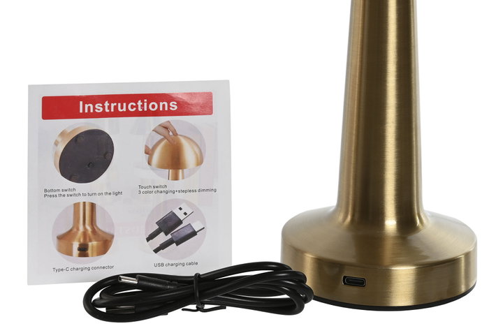 DKD Home Decor Lámpara de Sobremesa LED Táctil Recargable Surtida DKD Home Decor Lámpara de Sobremesa LED Táctil Recargable Surtida