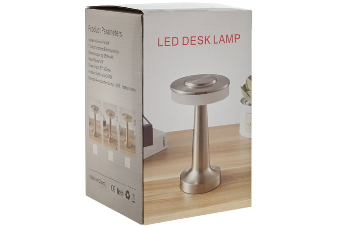 DKD Home Decor Lámpara de Sobremesa LED Táctil Recargable Surtida DKD Home Decor Lámpara de Sobremesa LED Táctil Recargable Surtida
