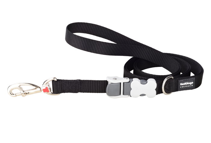 Red Dingo Correa SuperLead Negra 20 mm x 1,1-1,8 m (Set de 10)
