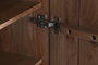 DKD Home Decor Armario Moderno Gris Oscuro Dorado Madera Jamun 70 x 140 x 38 cm