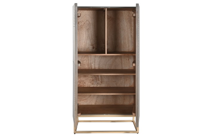 DKD Home Decor Armario Moderno Gris Oscuro Dorado Madera Jamun 70 x 140 x 38 cm DKD Home Decor Armario Moderno Gris Oscuro Dorado Madera Jamun 70 x 140 x 38 cm