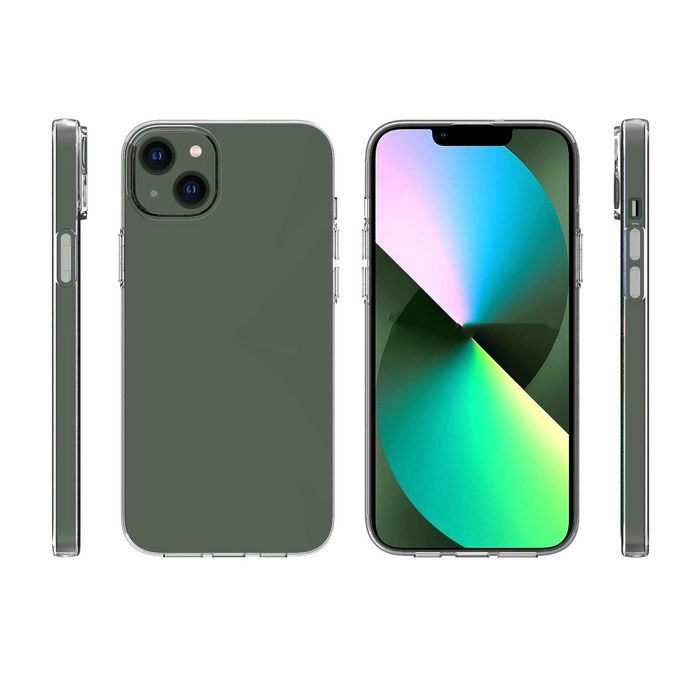 eSTUFF Funda iPhone 14 Plus TPU Transparente Flexible Protección Total eSTUFF Funda iPhone 14 Plus TPU Transparente Flexible Protección Total