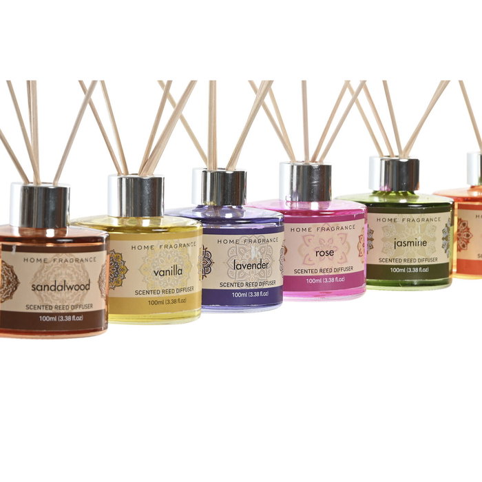 DKD Home Decor Ambientador Mikado Cristal Mandala 100 ml (Pack de 6)