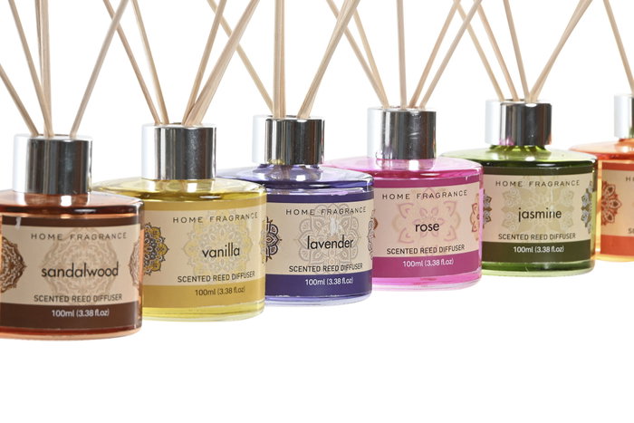 DKD Home Decor Ambientador Mikado Cristal Mandala 100 ml (Pack de 6)