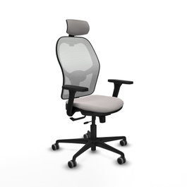 PIQUERAS Y CRESPO Silla de oficina Jorquera, Mecanismo Sincro/Traslack, Blanco